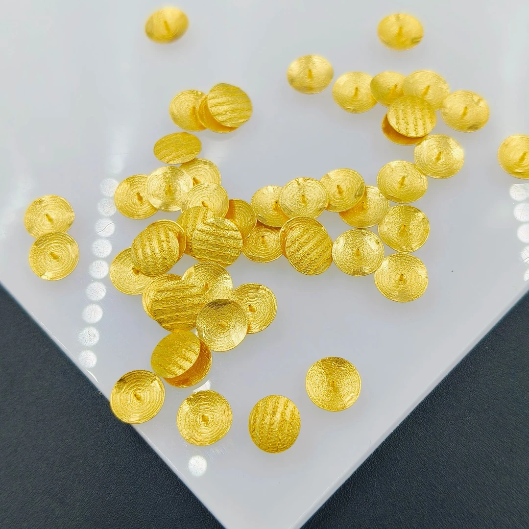 「戴琴珠宝」YZ3196-18K金贴片6mm左右配件-MF(多样性发其一)