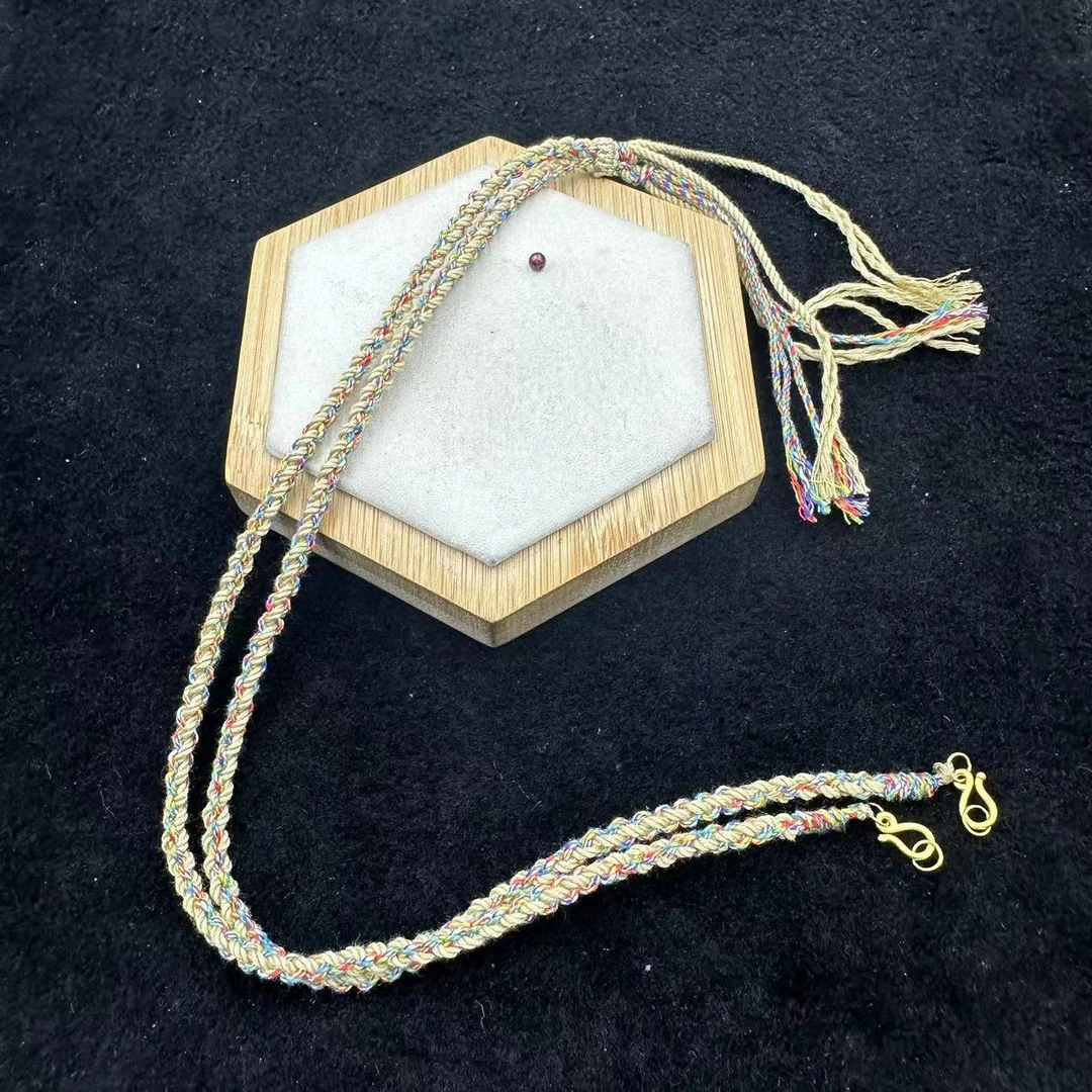 「戴琴珠宝」FR443-石榴石银镶项链绳（多样性发货）