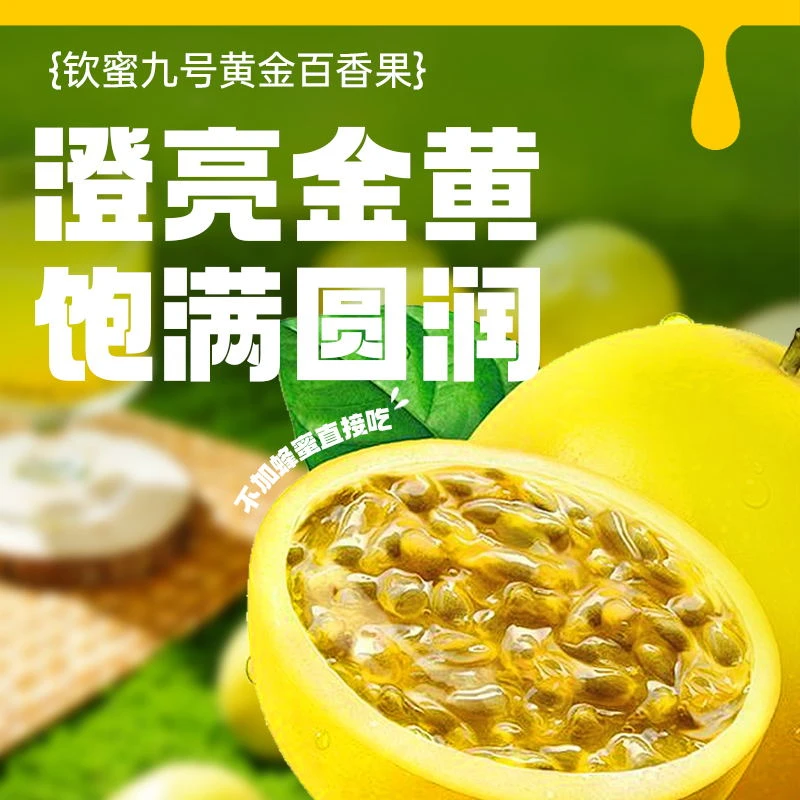 【正宗广西】钦蜜九号百香果纯甜无酸 现摘现发 孕妇优质新鲜水果