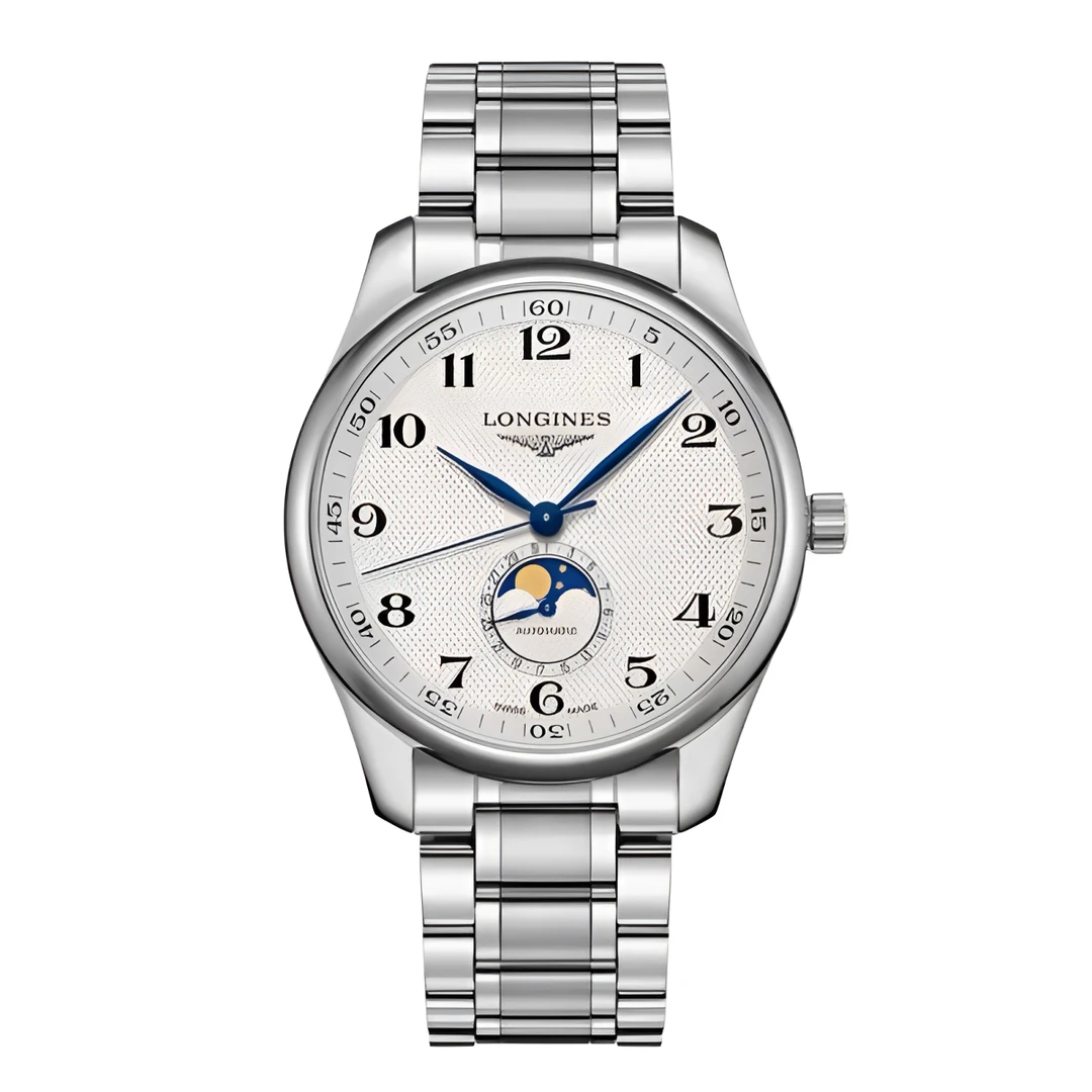 95新 Longines/浪琴 名匠男表四针月相/40表径/有盒子/公价21300