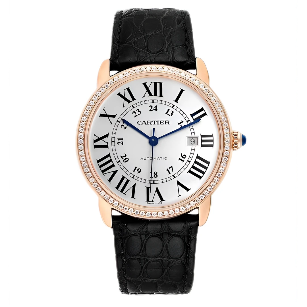 95新 Cartier/卡地亚 18k金伦敦男表/42表径/单表/后钻/公价79500