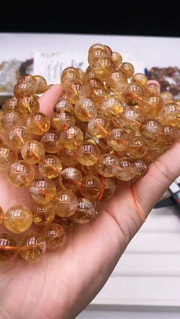 【闪购商品】水晶手链未镶嵌黄塔晶手串12m