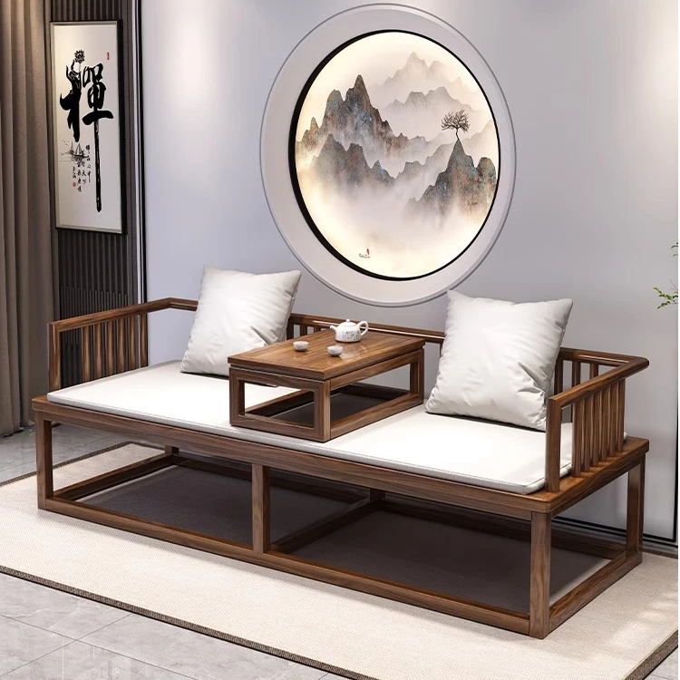 罗汉床酒店会所客厅家用办公茶桌椅别墅沙发椅酒店会所客厅家用