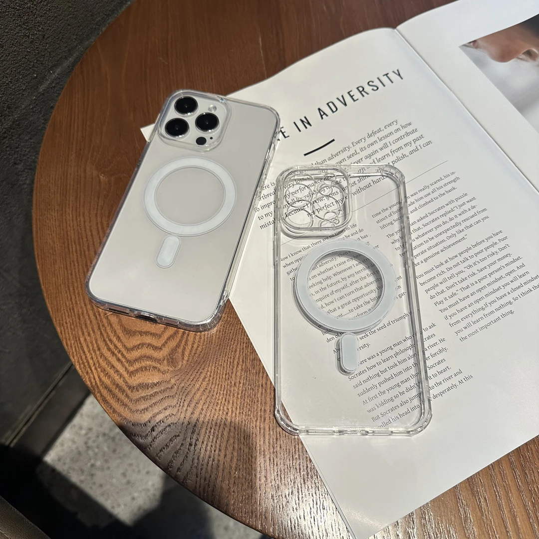 网红爆款苹果14/12手机壳Magsafe磁吸iphone13/11防摔保护套防摔