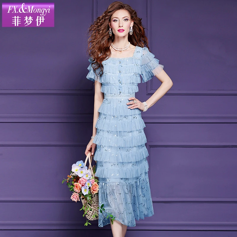 （糖糖严选）菲梦伊新款时尚连衣裙57983