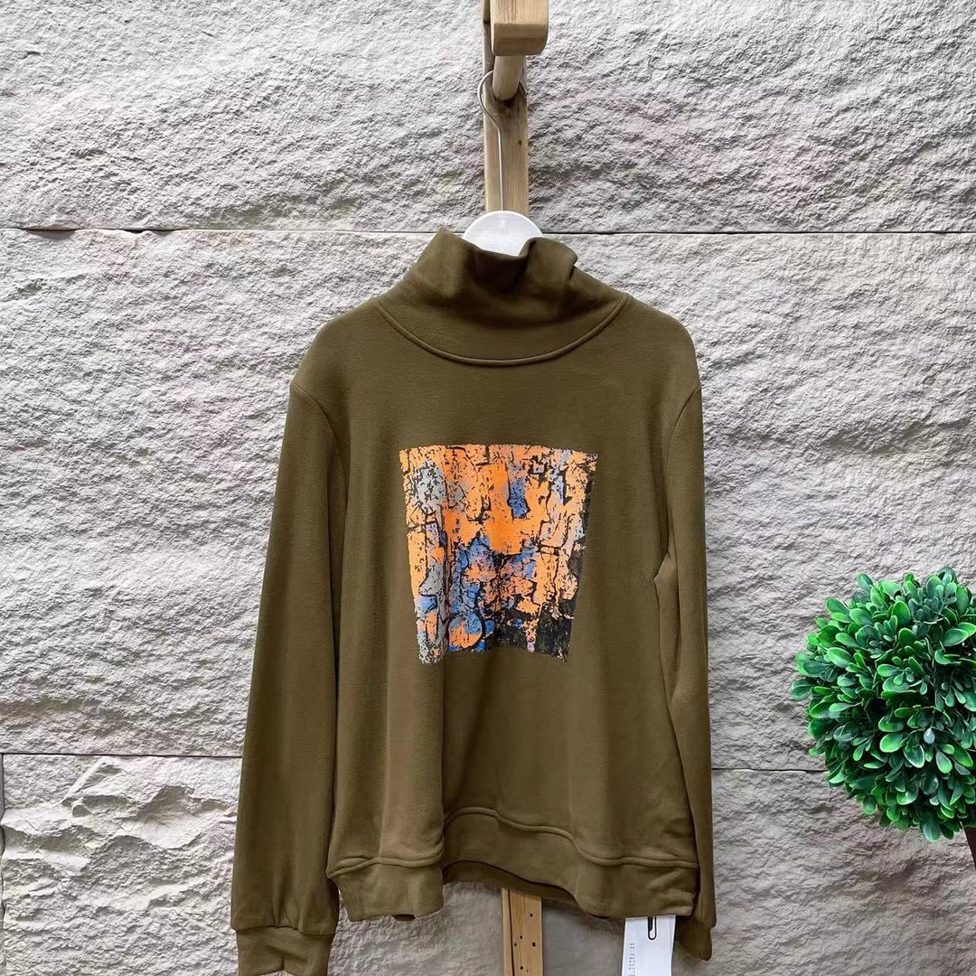 6356新款春秋休闲百搭气质减龄长袖高领打底T恤