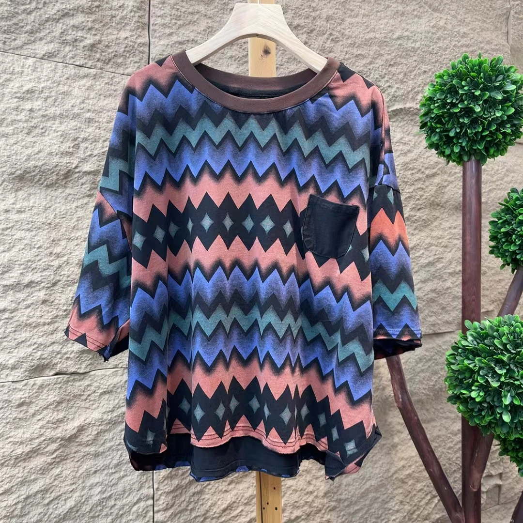 3277新款夏季气质减龄短袖T恤小衫