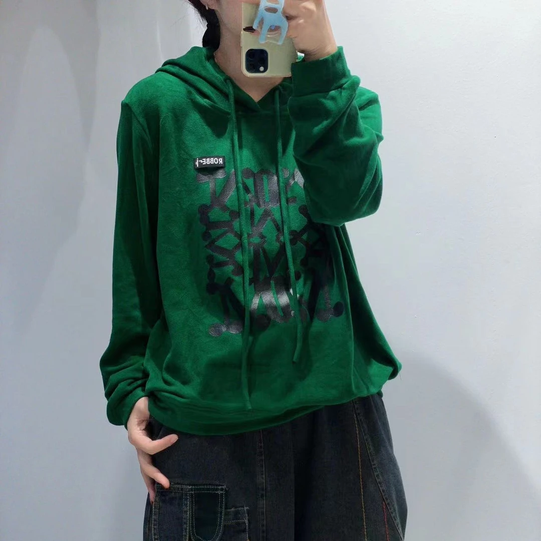 5535新款春秋休闲百搭气质减龄上衣长袖连帽T恤