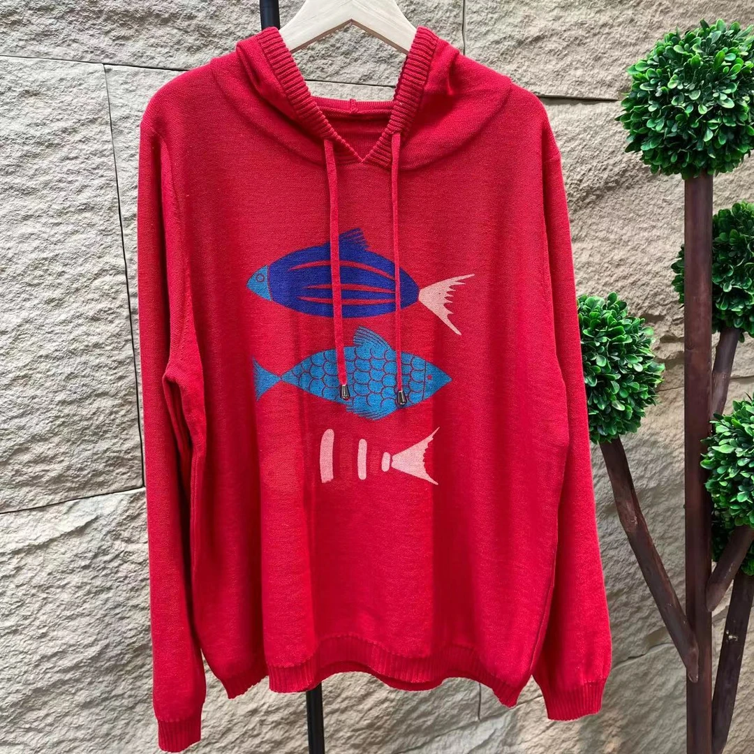 8041新款春夏休闲百搭减龄连帽上衣针织开衫