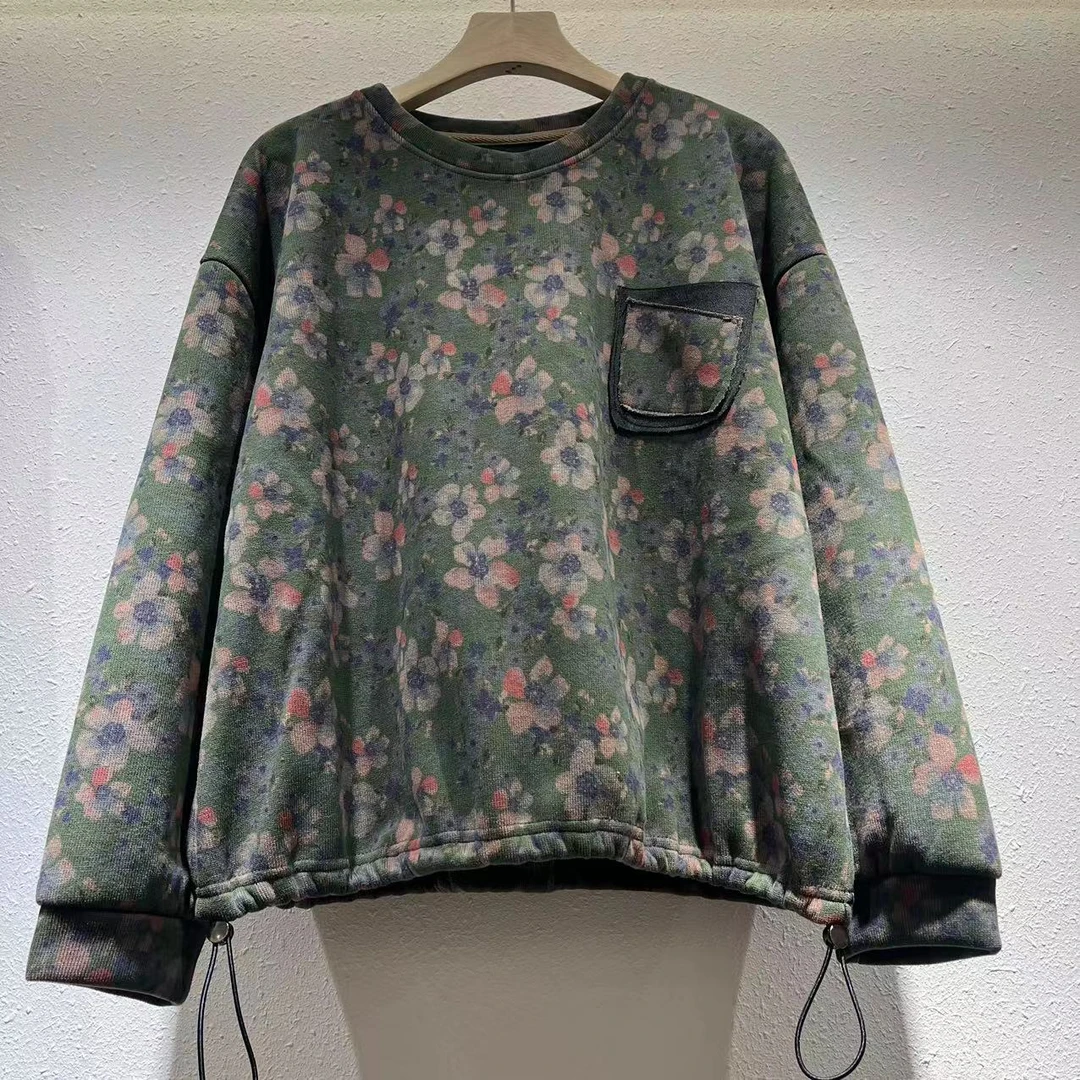 6483新款秋冬加绒休闲百搭气质减龄上衣T恤