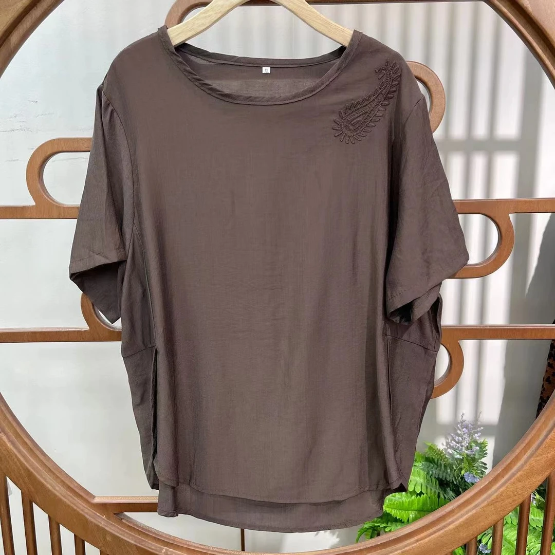 2620新款夏季宽松休闲时尚减龄短袖T恤