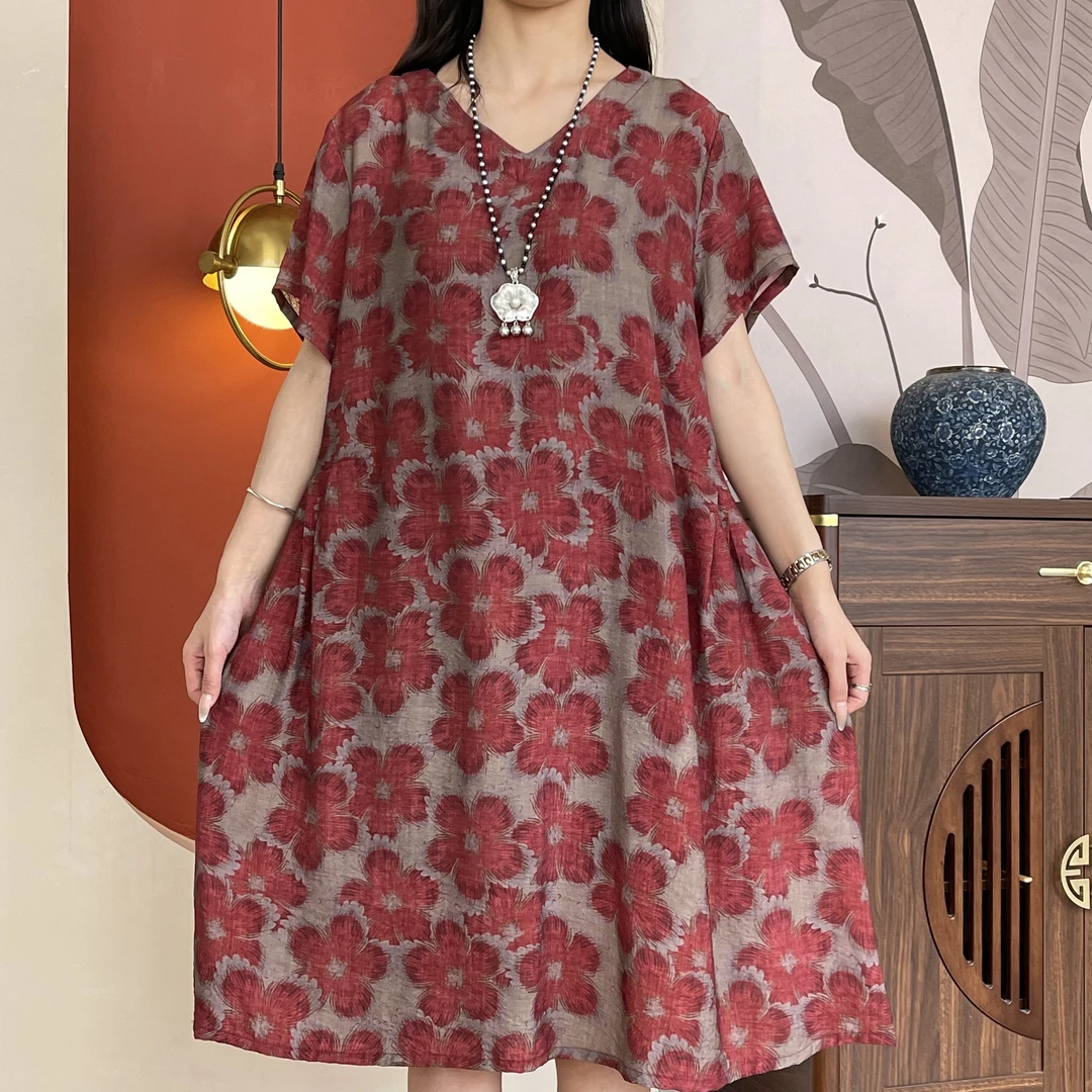 7204夏季新款超显瘦时尚洋气减龄连衣裙