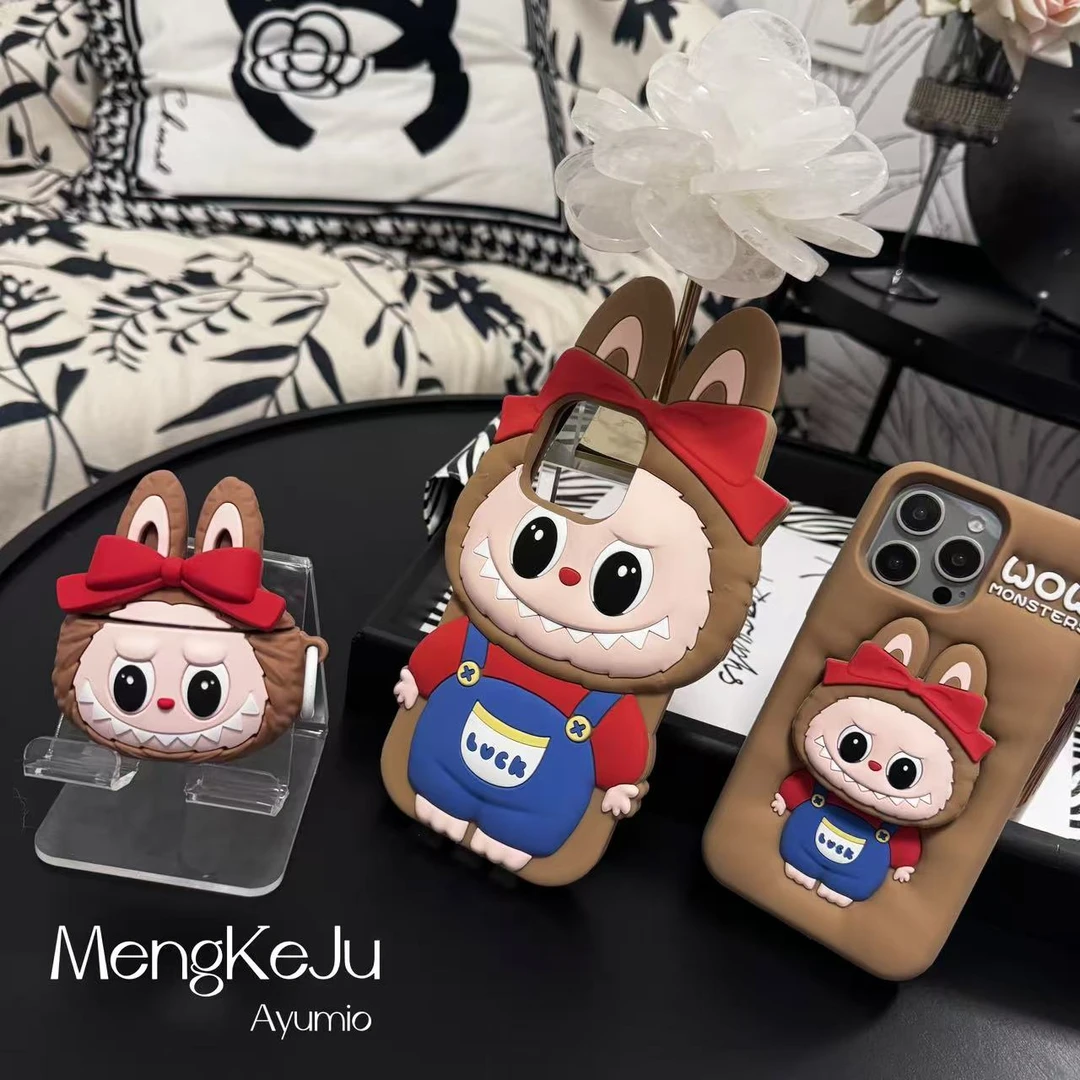 【萌】创意硅胶卡通网红全包防摔女款可爱摔立体适用苹果系列手机壳