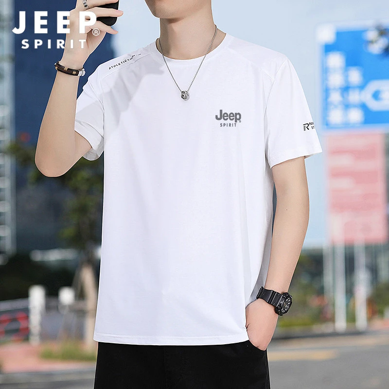 吉普JEEP冰丝POLO衫男夏季短袖冰丝速干t恤男士休闲运动透气上衣