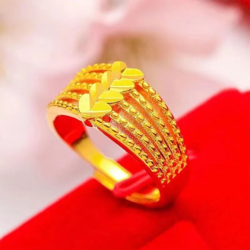 合金戒指 2025新款  女士精美小众 戒指 时尚经典百搭 可调节戒指