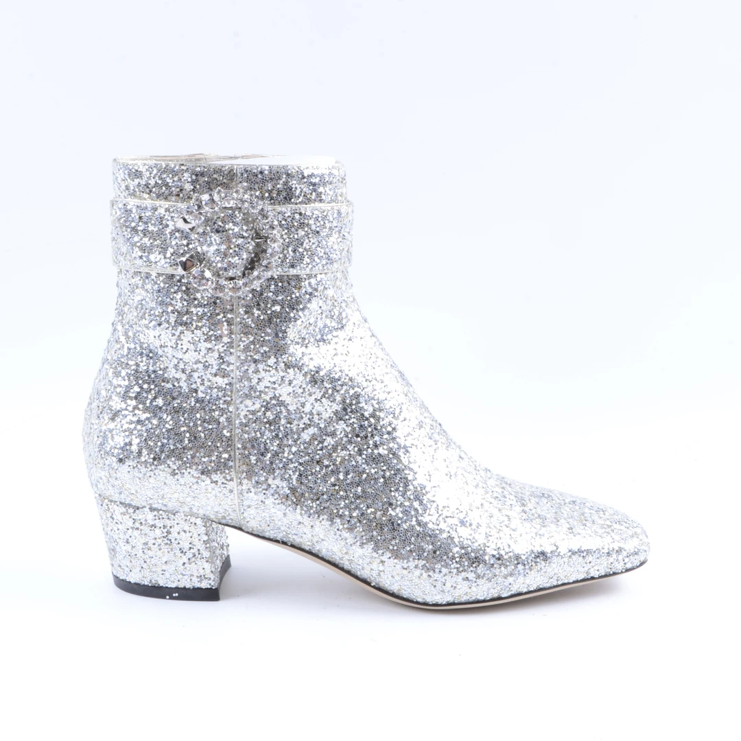 99新 JIMMY CHOO/吉米周 JIMMY CHOO/周仰杰女士短靴37.5