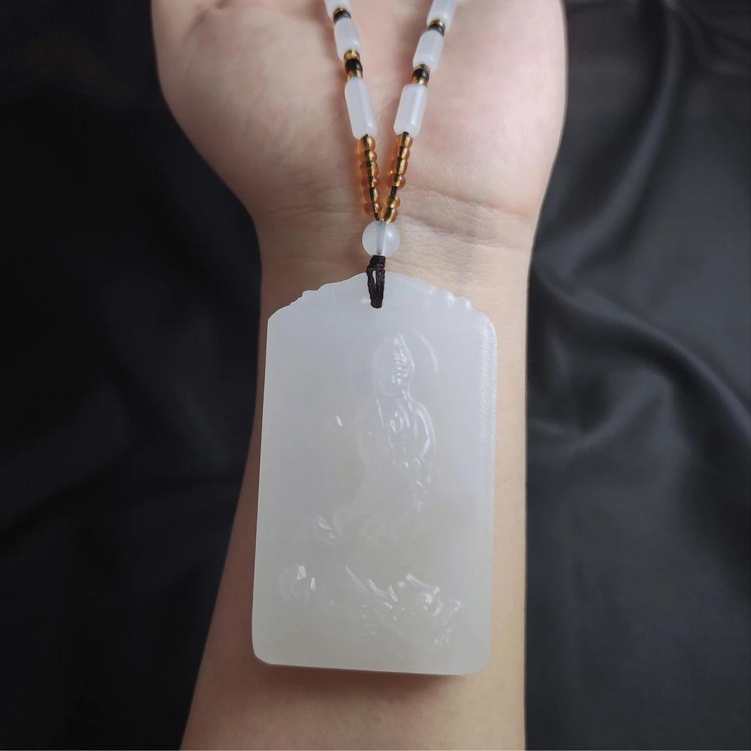 厚桩观音吊坠H02-05赠链礼盒（多样性发货）