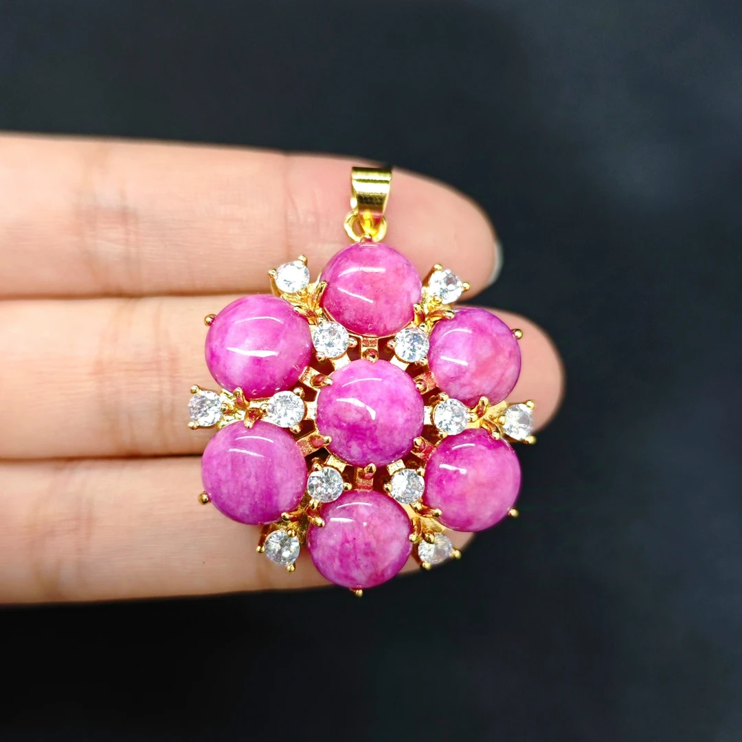 樱花粉舒俱玛瑙吊坠A28-230赠礼盒（多样性发）不含链