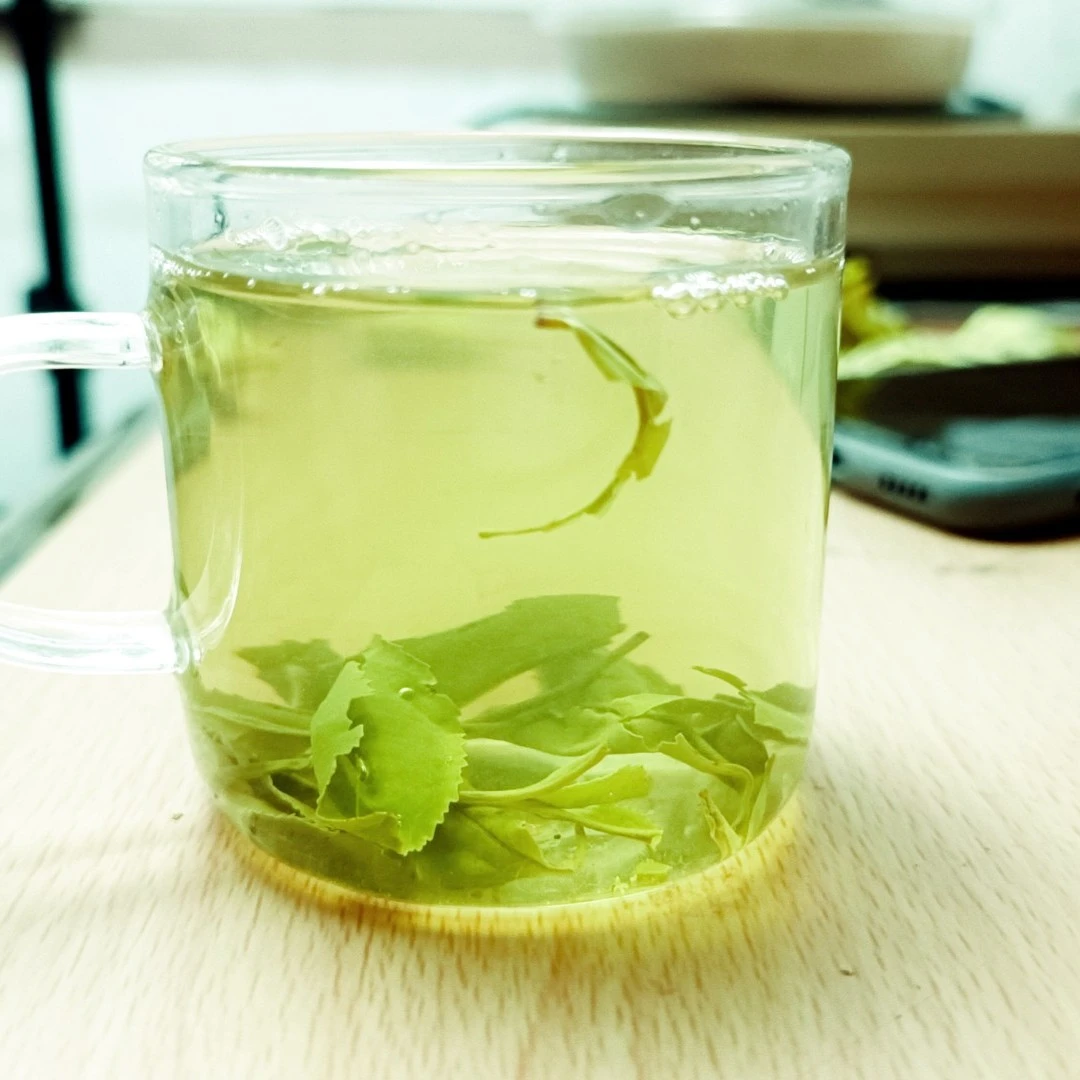 海青茶北方绿茶山东青岛海青镇菀豆香茶厂九月中旬大粗茶特产甘甜