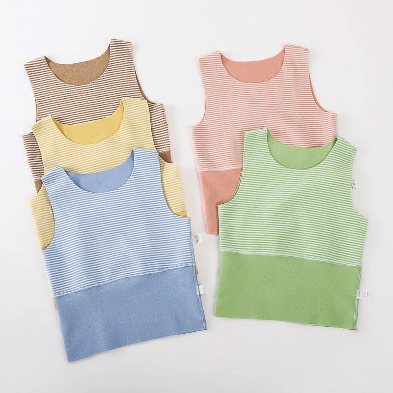 儿童马甲春秋冬德绒婴儿背心吊带男女宝宝打底内穿保暖内衣护肚Z