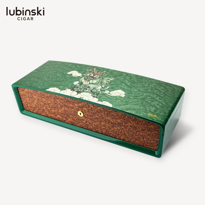 LUBINSKI 大容量雪松木保湿醇化雪茄盒 YJA-60023