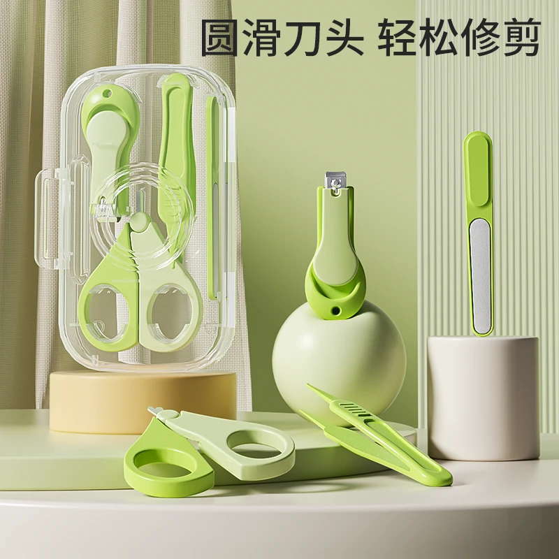 婴儿修甲指甲剪新生儿专用防夹肉可爱宝宝指甲刀指甲钳修指甲神器