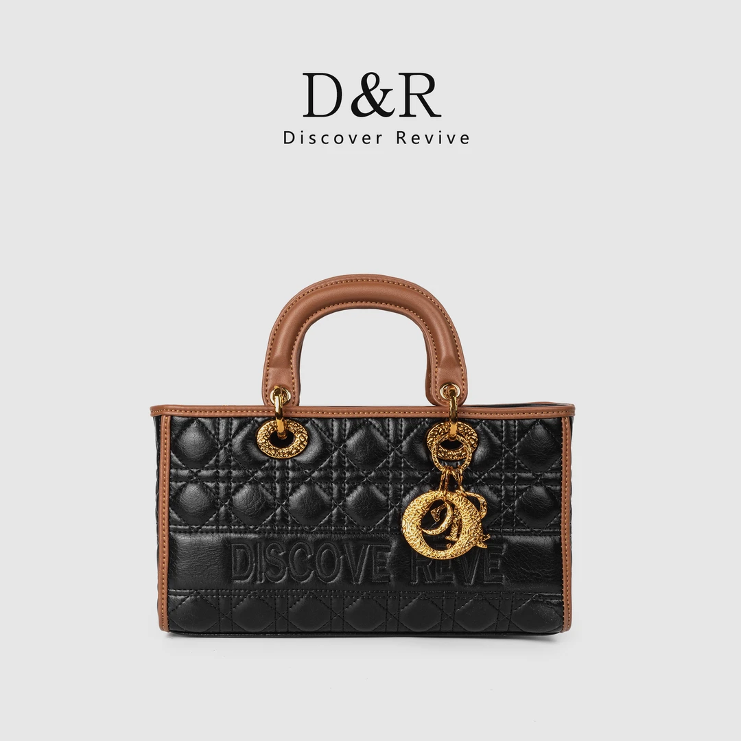 新款高级感潮流时尚百搭设计感手提单肩小托特女士包包（E741）