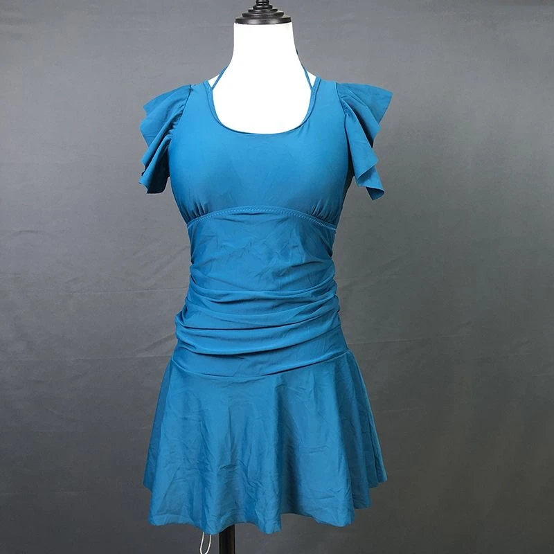 模连体温泉海边度假沙滩夏季连体分体套装平角裙摆套装