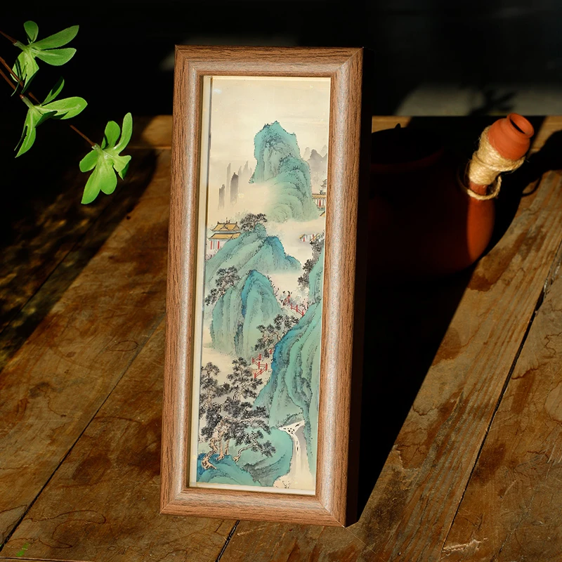 【山水题材】文艺中国画设计客厅卧室玄关简约书法字画摆件