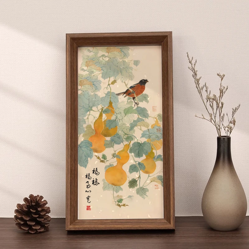 【福禄】短长条款书法摆台文艺书法桌面摆件高级感简约