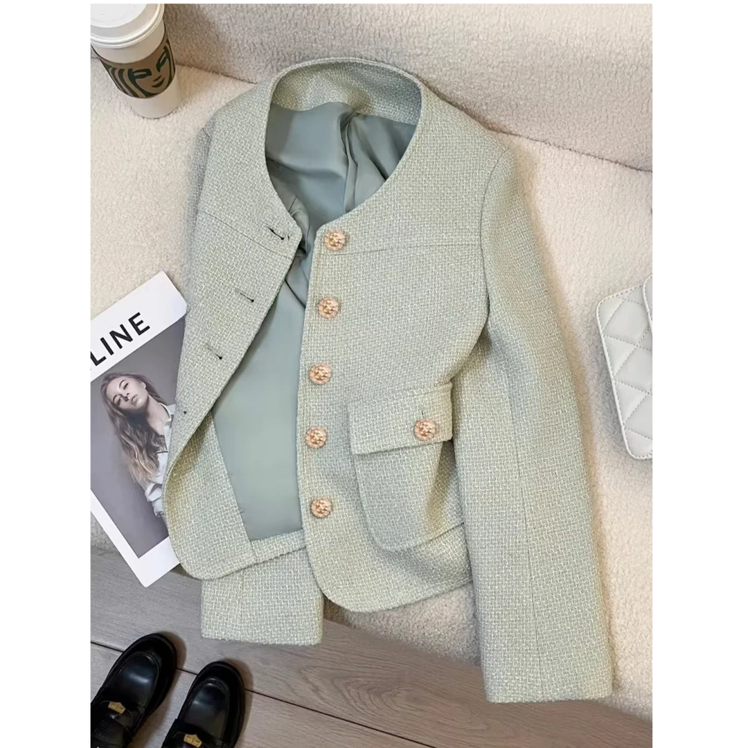 2025春秋季 专柜正品！小香风精工系列新款粗花呢外套-6681