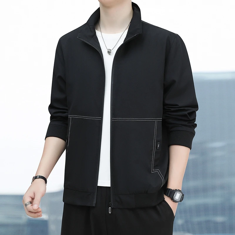 卫诗夹克男2024年秋季新款潮流时尚夹克外套男士休闲百搭韩版帅气