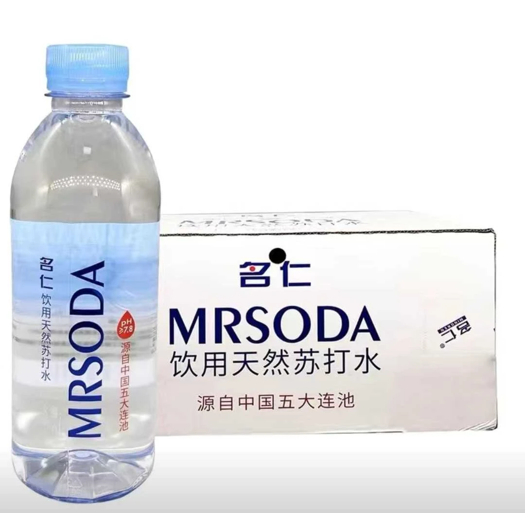 名仁饮用天然苏打水400ml*24瓶/箱夏日必备饮品