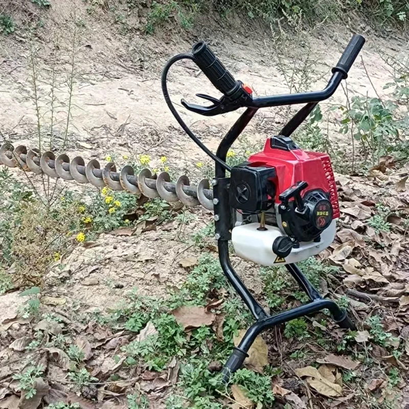 圆孔管桩掏土机 建筑施工手持3米 可连接深层清桩芯泥土简单