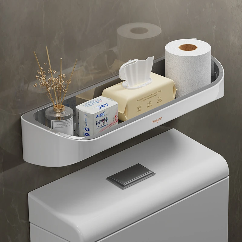 马桶置物架上方卫生间浴室壁挂多功能免打孔洗漱台坐便器收纳架子