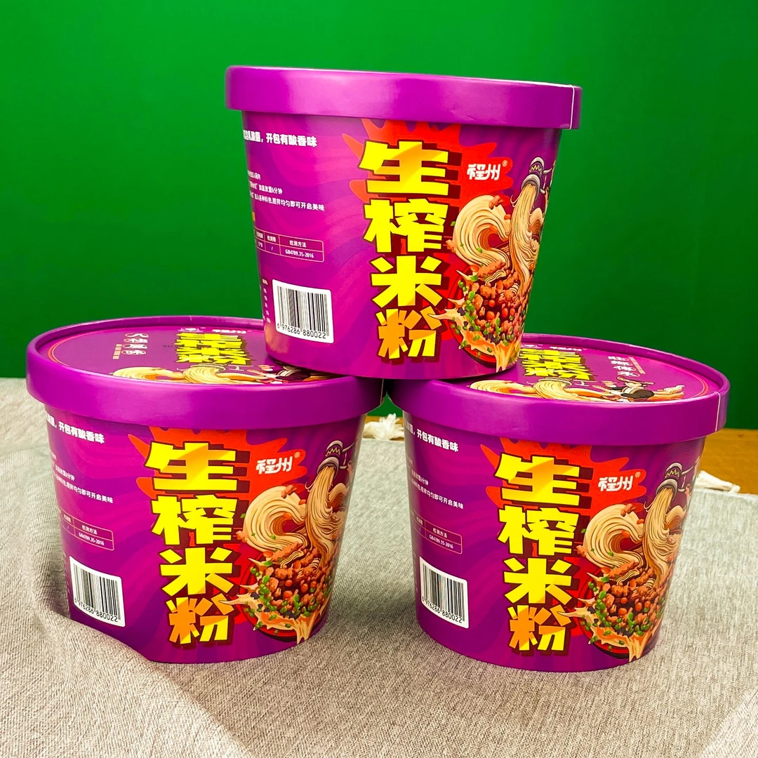 广西武鸣生榨粉邕宁蒲庙酸粉发酵桶装酸辣生榨粉配料齐全冲泡即食