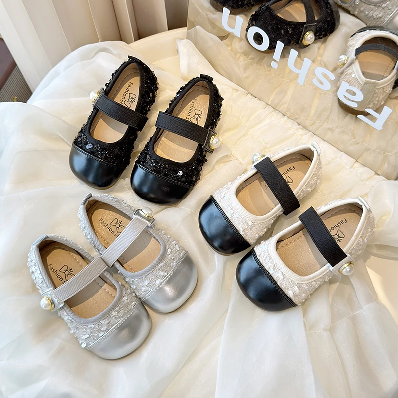 女童韩版小香风皮鞋2024春秋新款浅口玛丽珍中大童公主鞋洋气单鞋