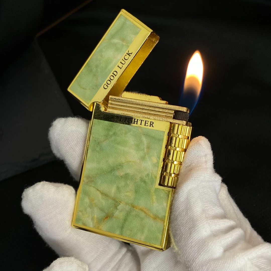 创意生日礼物打火机个性明火气体打火机高颜值侧滑复古送男士礼品