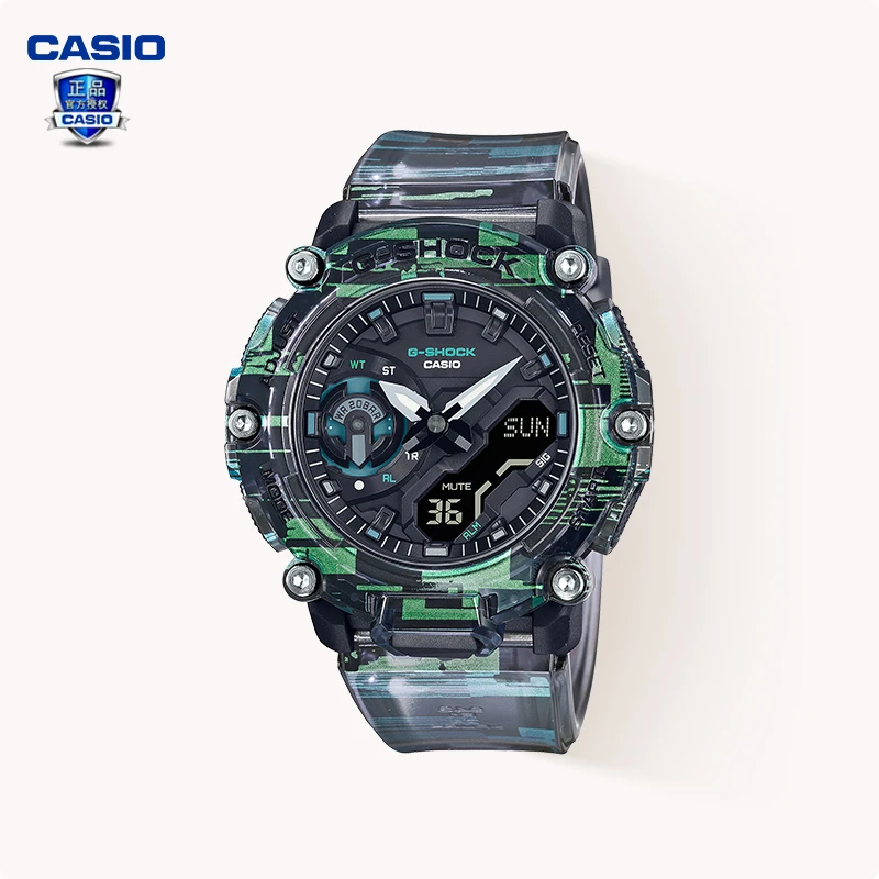 Casio/卡西欧官方新款运动表男士gshock未来科技感GA-2200NN-1A