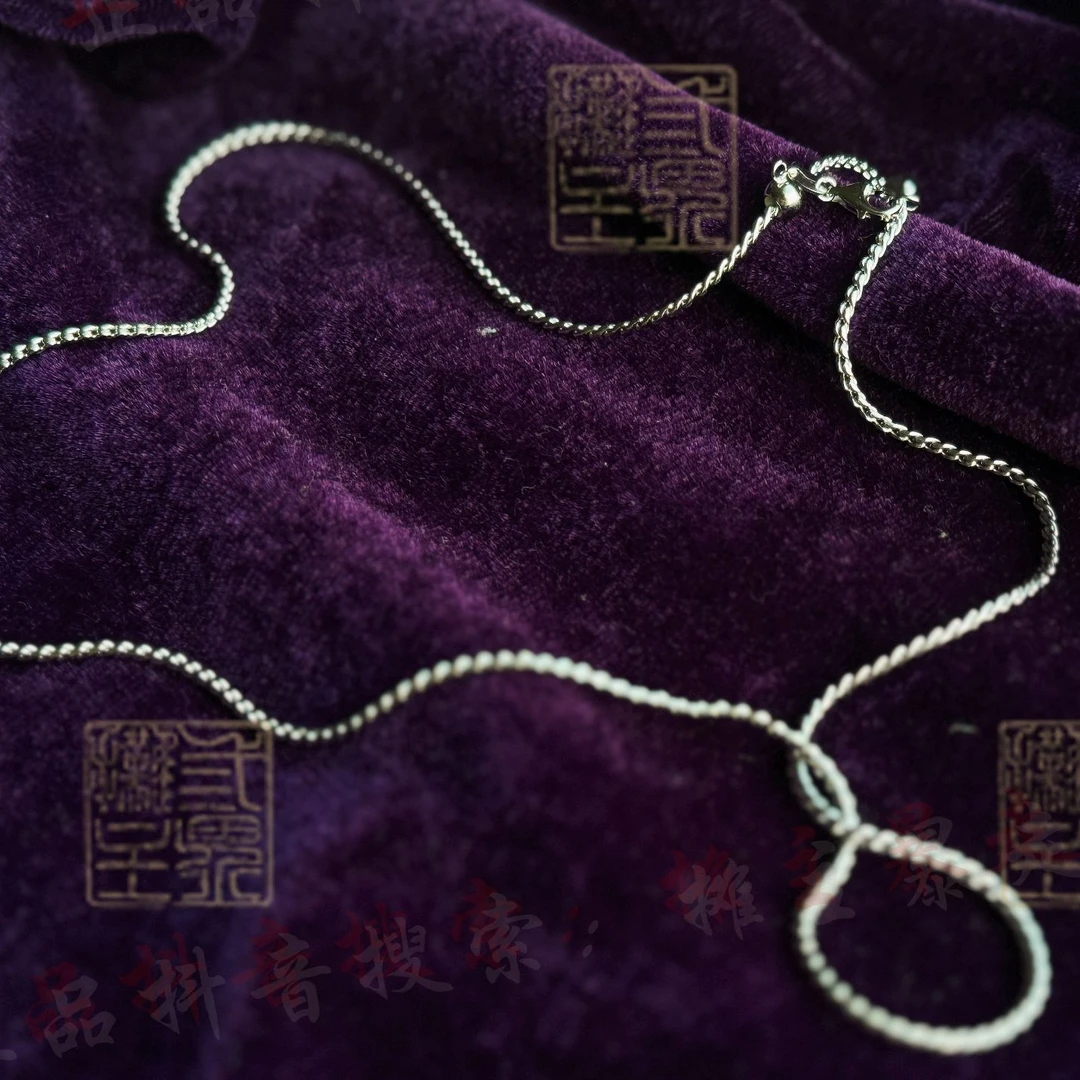 【摊主出品】抽拉银链小饰品 工艺饰品挂件 多用途便捷挂绳 可调节