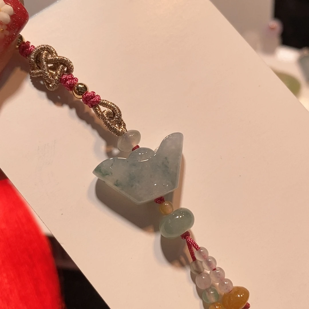 【闪购商品】翡翠手机挂未镶嵌