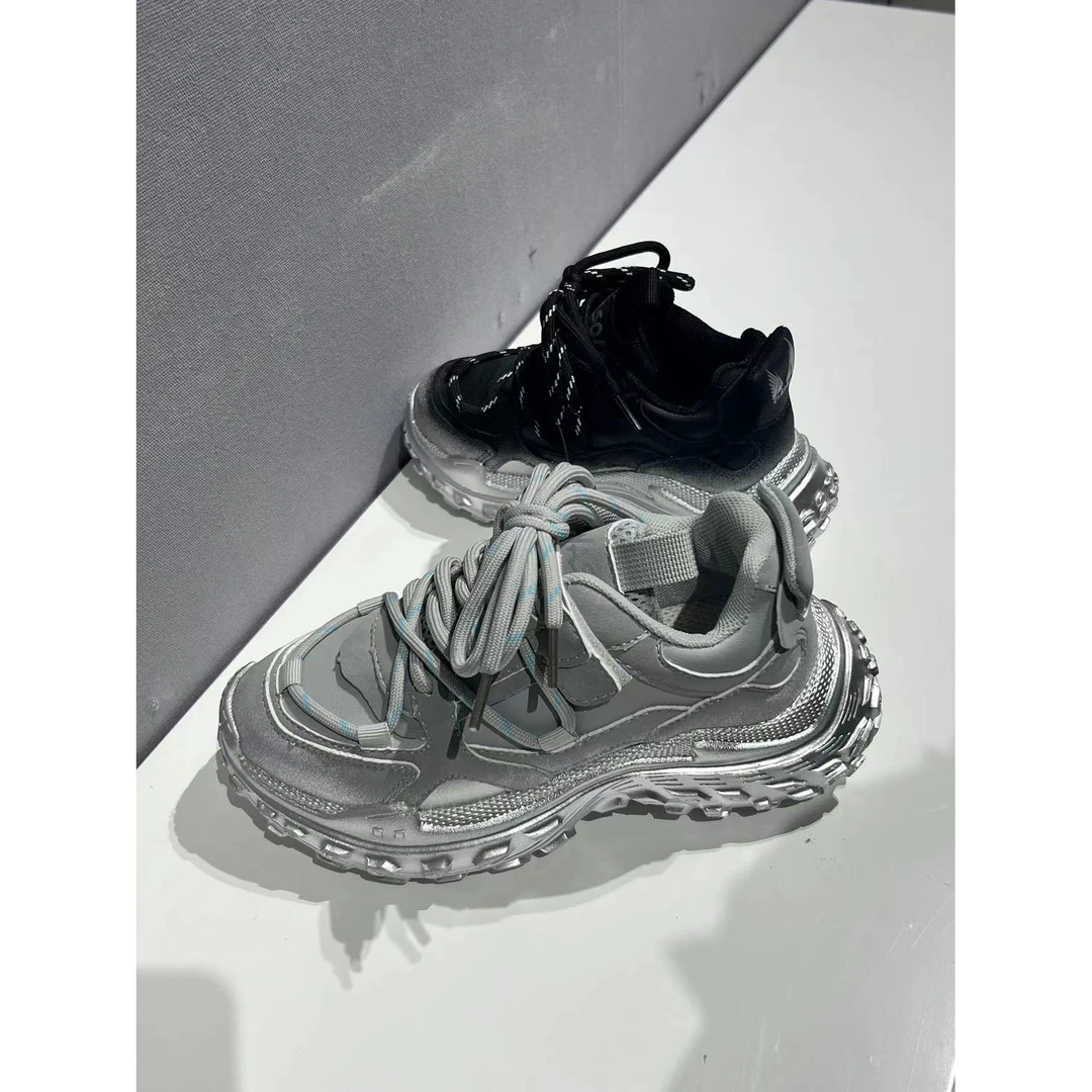 【新疆包邮26-37】6618老爹鞋单网男童夏季简约透气软底魔术贴户外