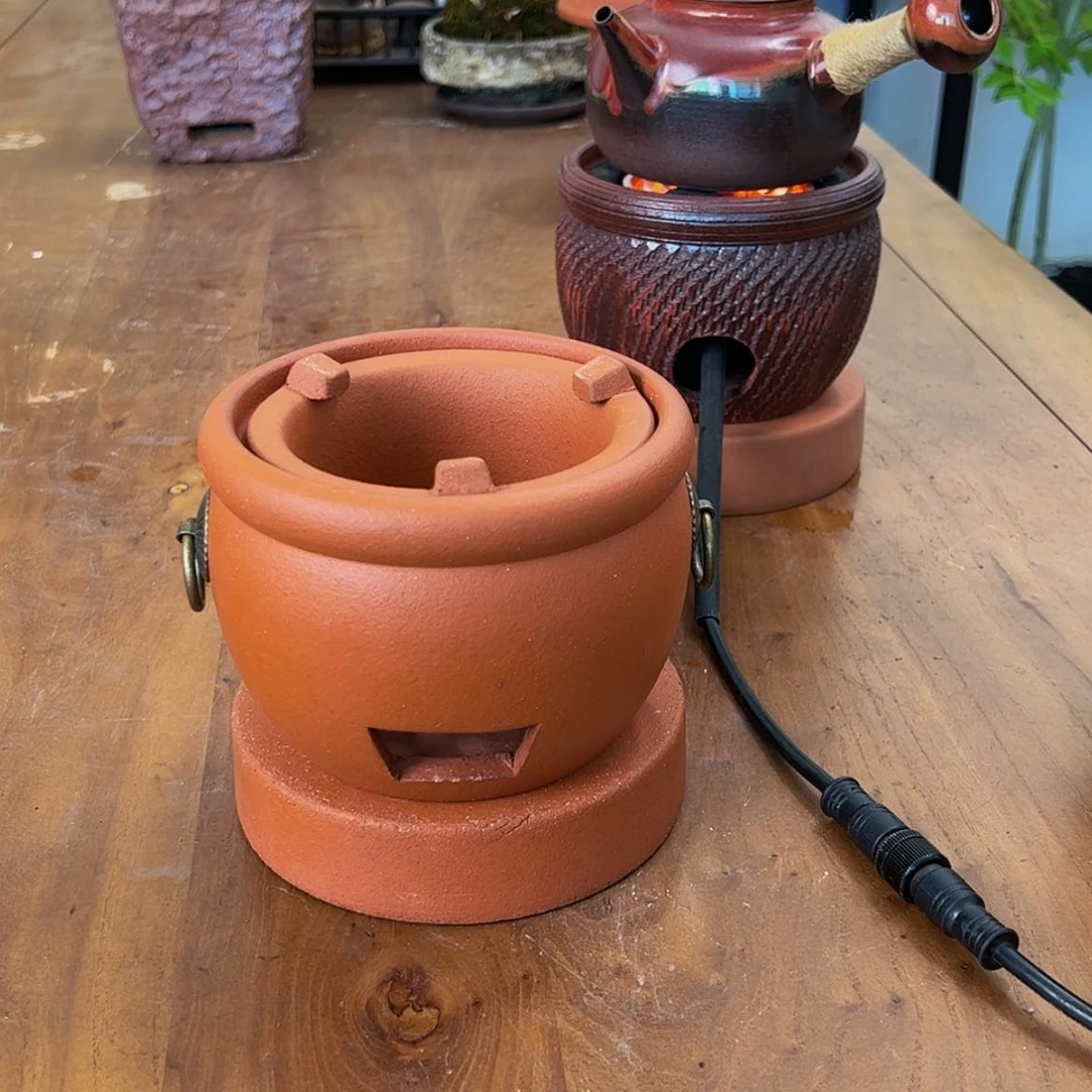 【闪购商品】小鼓炉送红泥底座