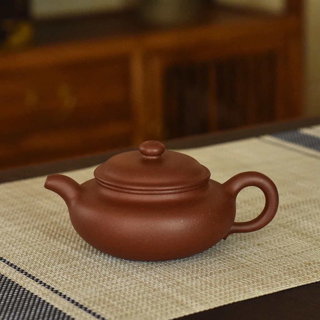 景舟仿古180cc精工半手原矿零添加羊角山紫泥 茶壶紫砂壶功夫茶具