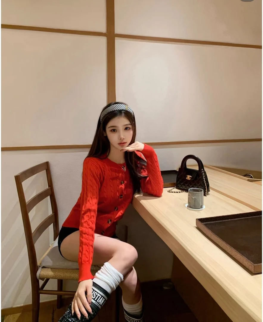 百搭款复古麻花毛衣针织《开衫》百搭显瘦气质长袖网红