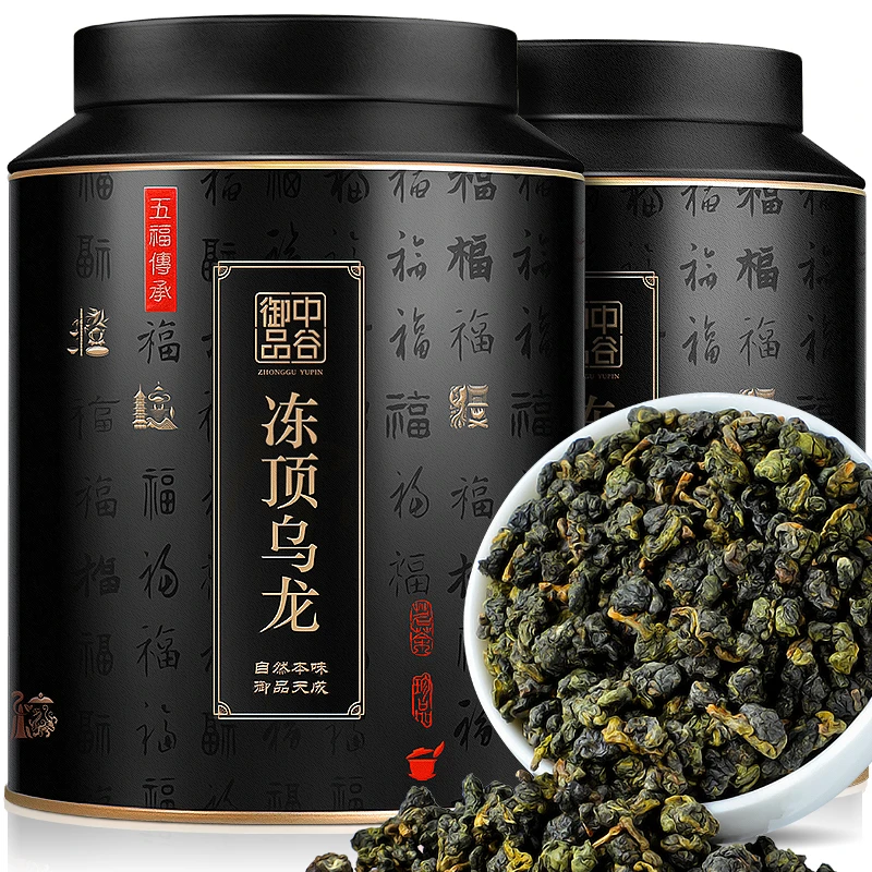中谷御品茶叶冻顶乌龙茶新茶正宗台湾传统浓香高山茶礼盒500g
