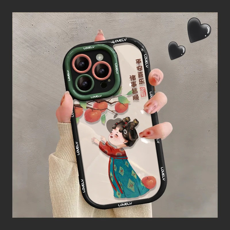 古风少女苹果华为vivo女新款oppo小米iPhone14promax创意手机壳