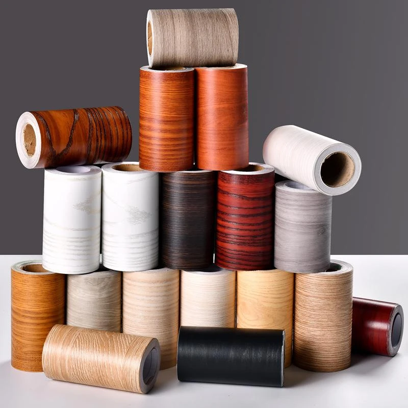 木纹贴纸自粘踢脚线防水门窗边框包边家具翻新贴腰线地脚线装饰贴