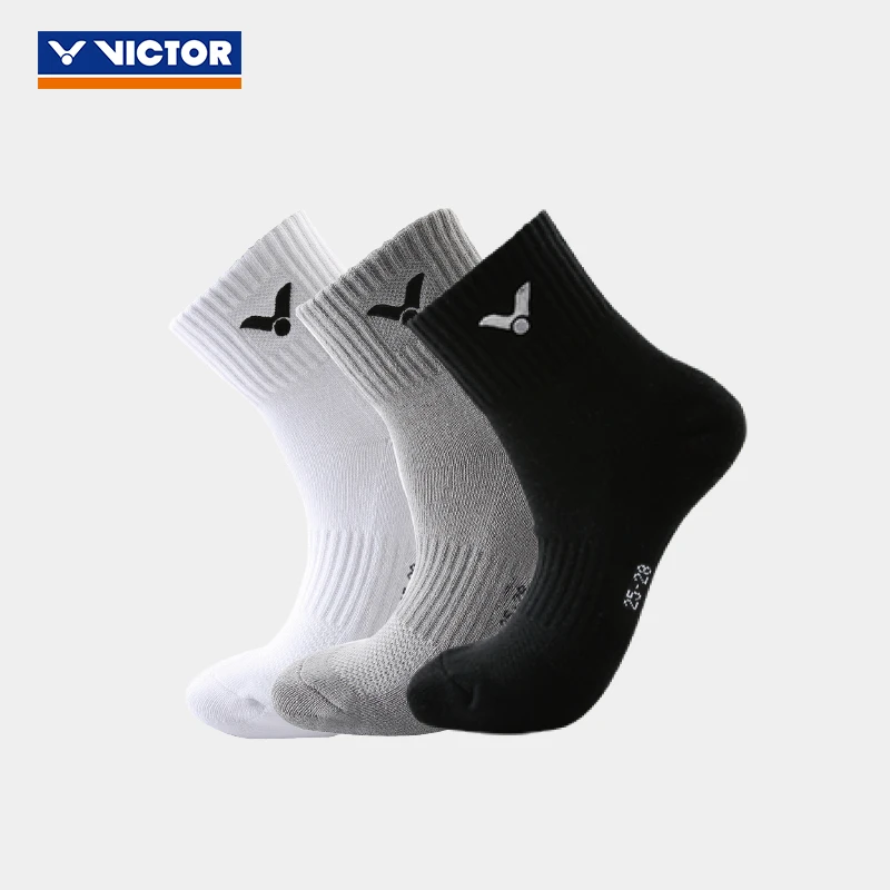 VICTOR/威克多羽毛球袜专业运动袜防滑吸汗加厚防磨毛巾底篮球袜