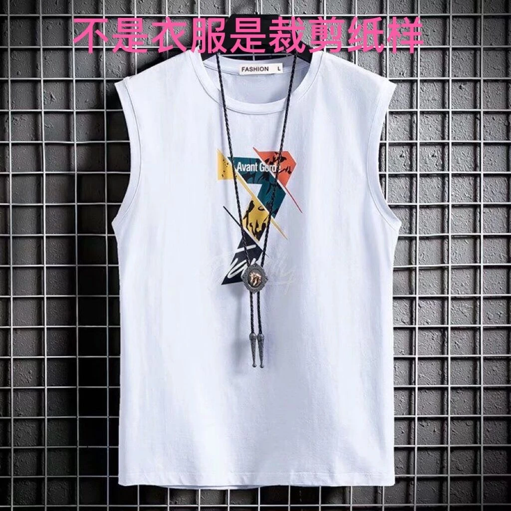 C8827纸样男士无袖T恤裁剪纸样